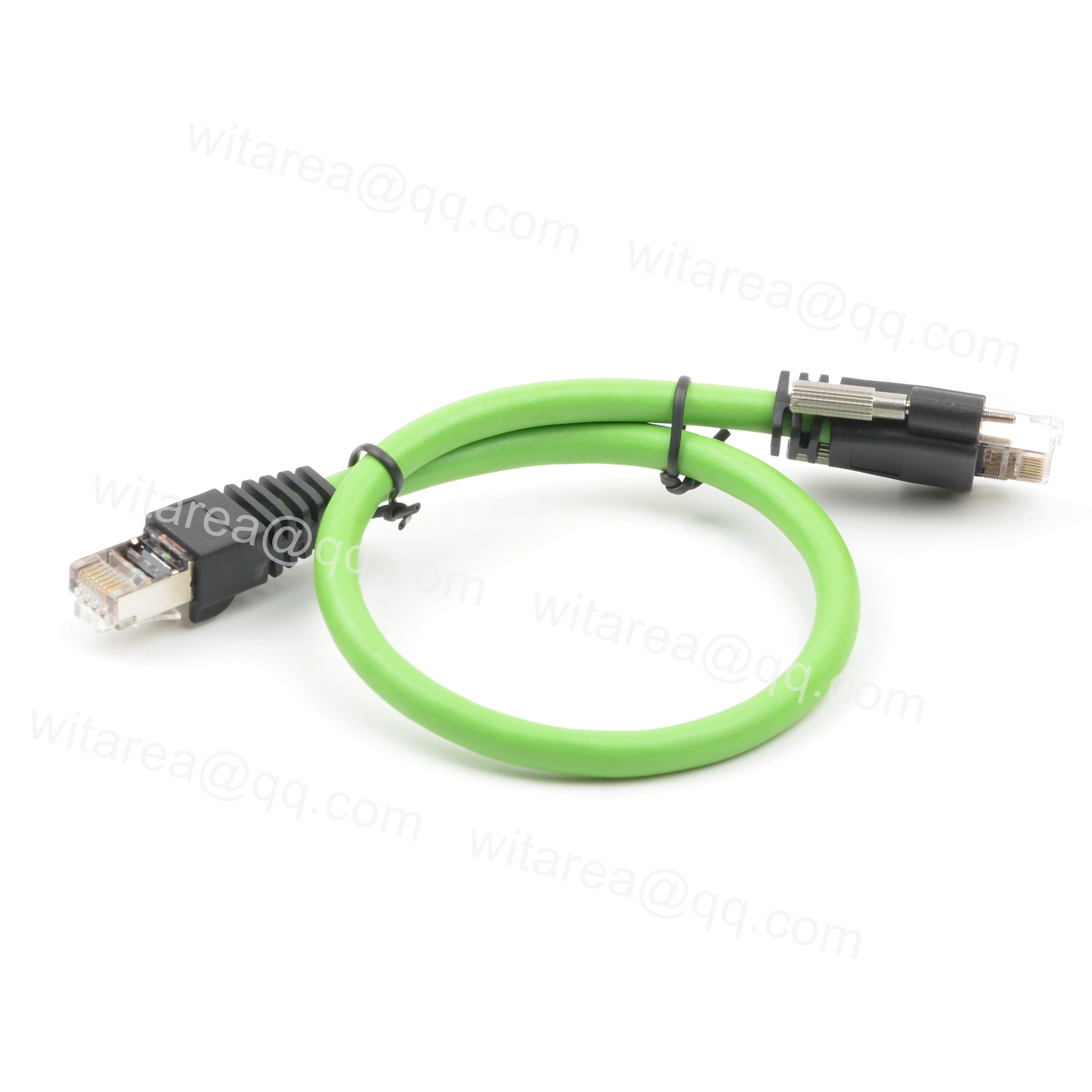 Camera GigE RJ45 Cable With Dual Locking Screw