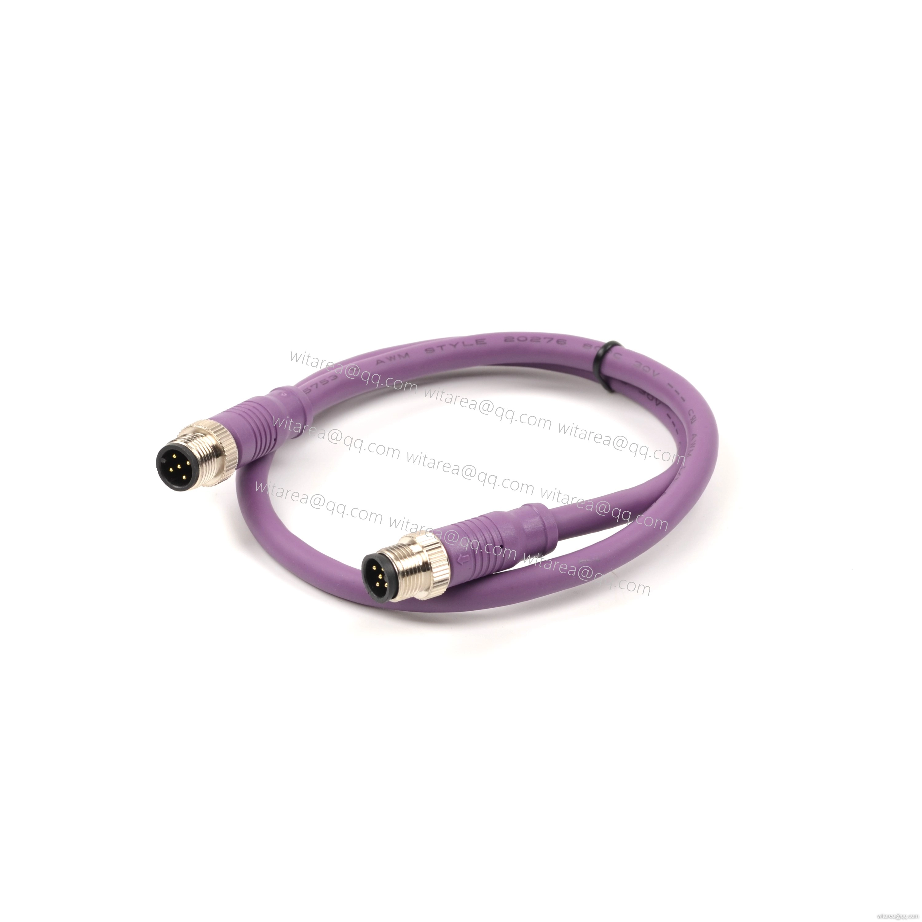 M8/M12 IP67 straight connectors male to male Cable