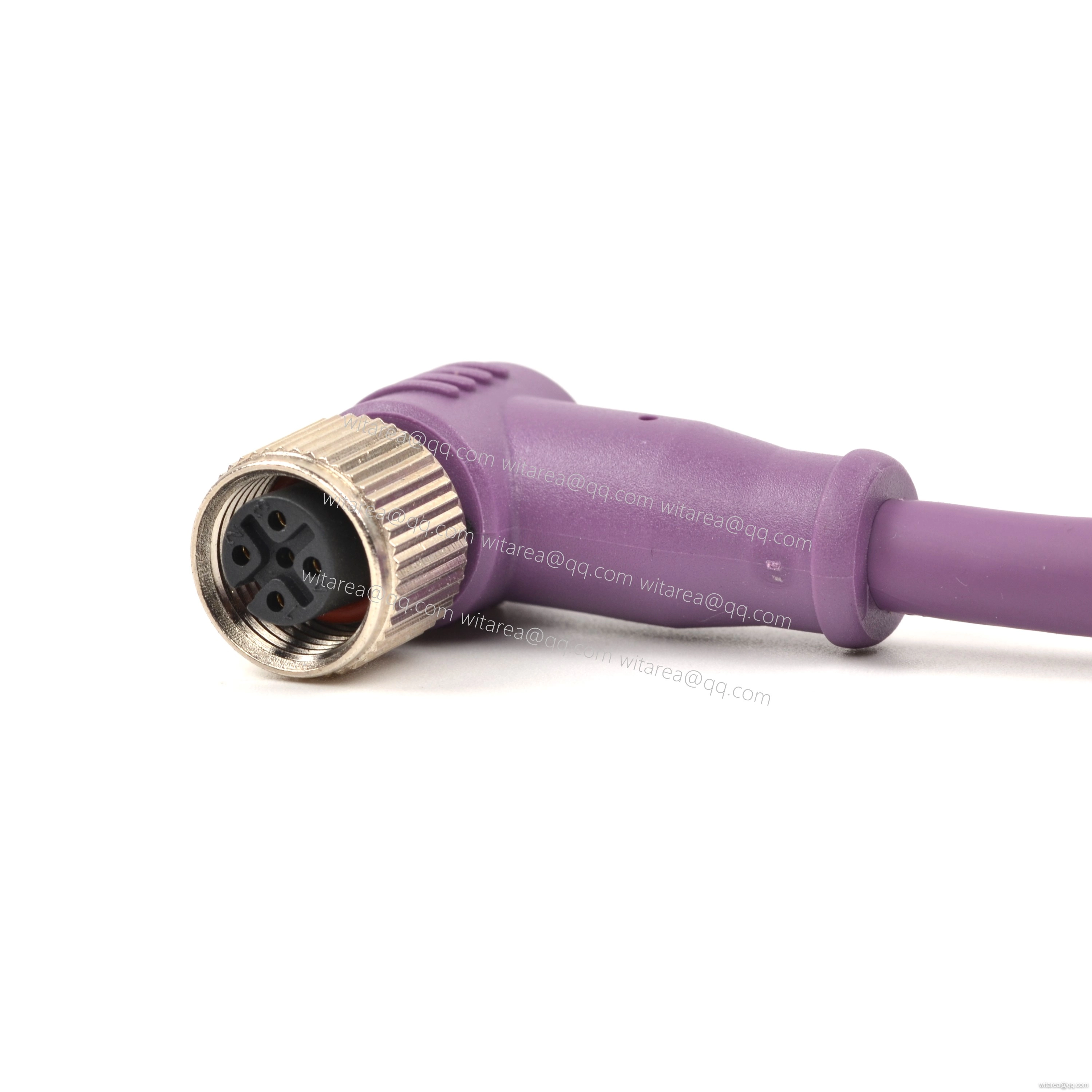 M8/M12 IP67 angled connectors male to female Cable